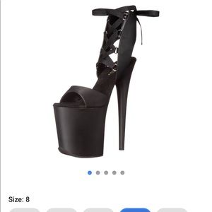 Pleaser flamingo heels, 8in heel Sz 8